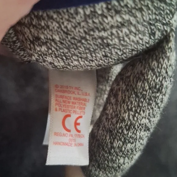 TY Beanie Baby - SOCK MONKEY (New York Shirt) (8.5" Plush) - Picture 6 of 6